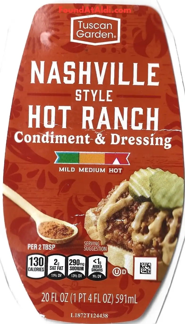 Tuscan Garden Nashville Style Hot Ranch Condiment & Dressing
