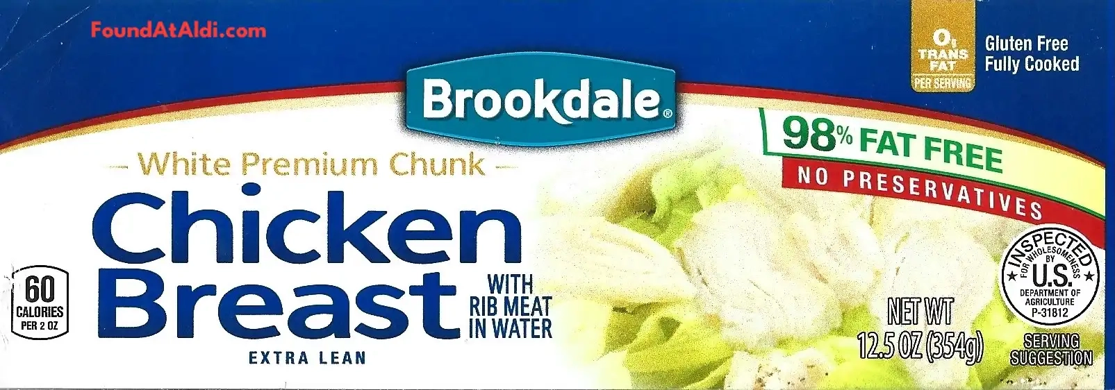 Brookdale White Premium Chunk Chicken Breast