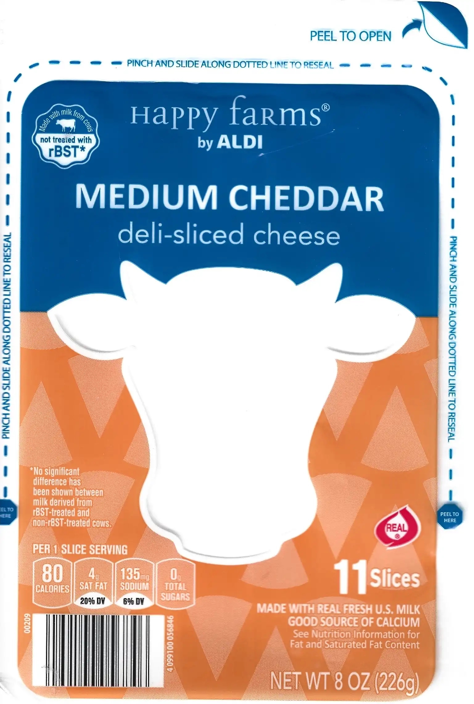 Happy Farms Medium Cheddar Deli-Sliced Cheese