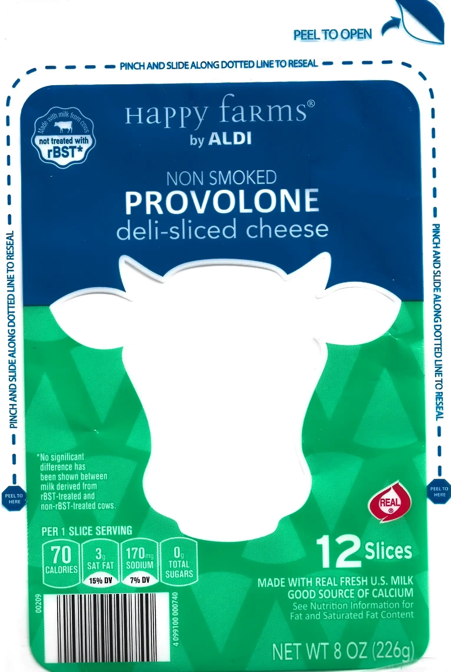 Happy Farms Provolone Deli-Sliced Cheese