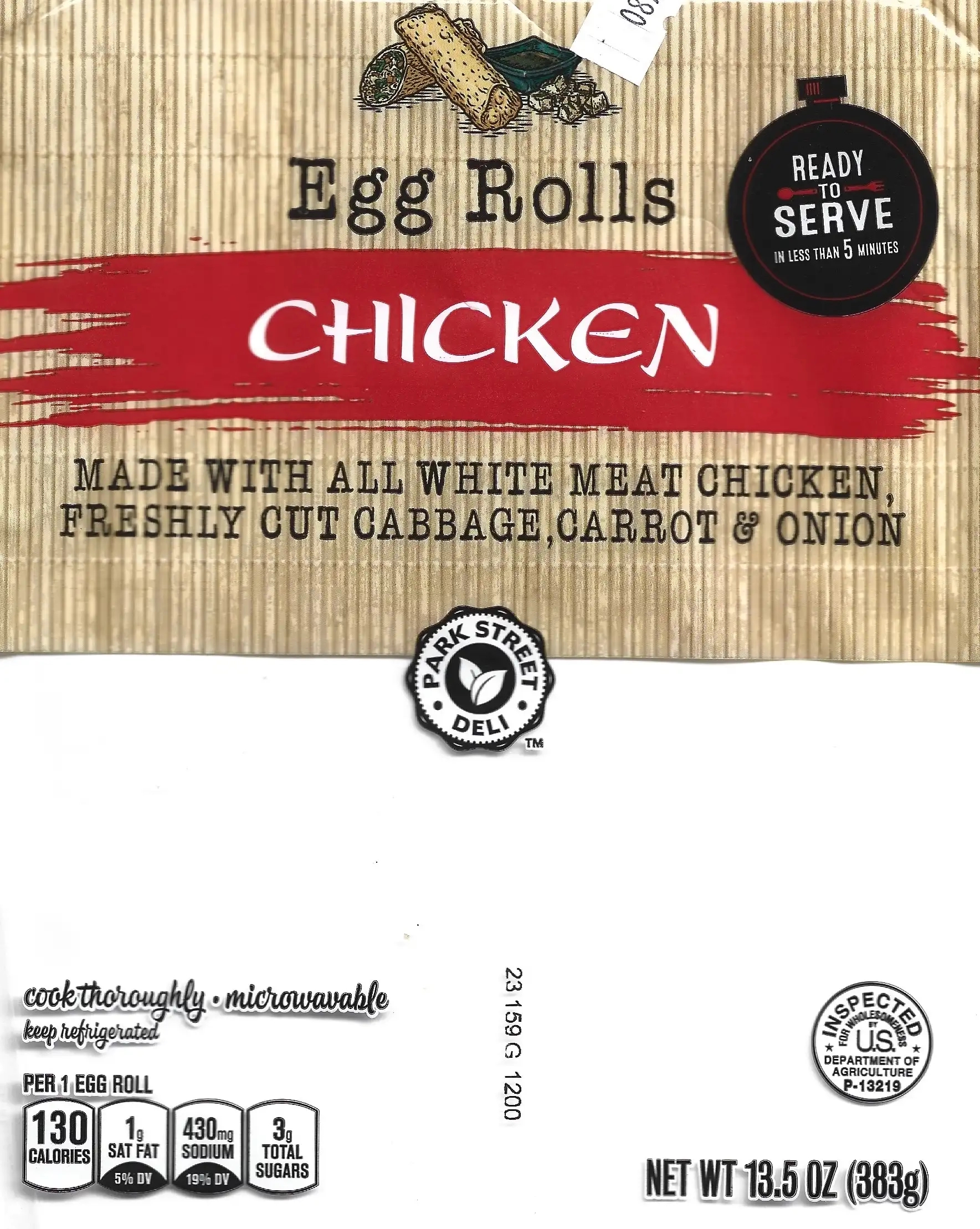 Park Street Deli Chicken Egg Rolls